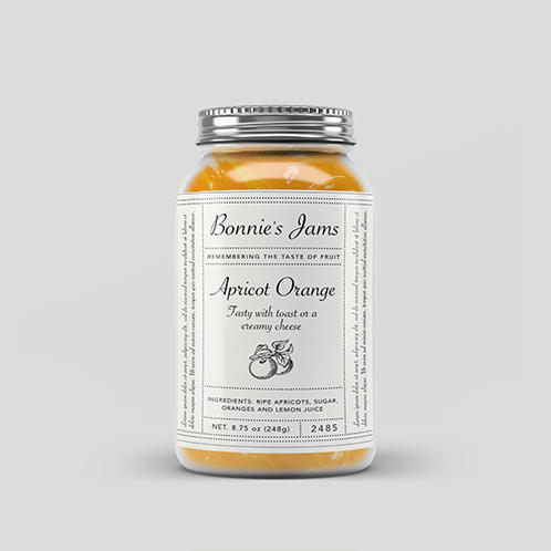 Apricot Orange Jar Label