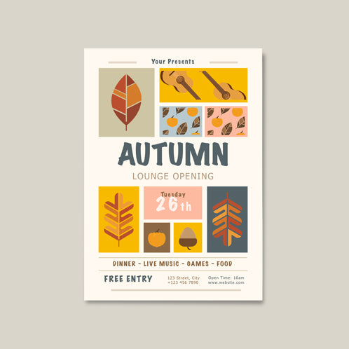 Autumn Lounge Flyer