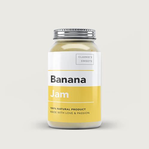 Banana Jam Jar Label