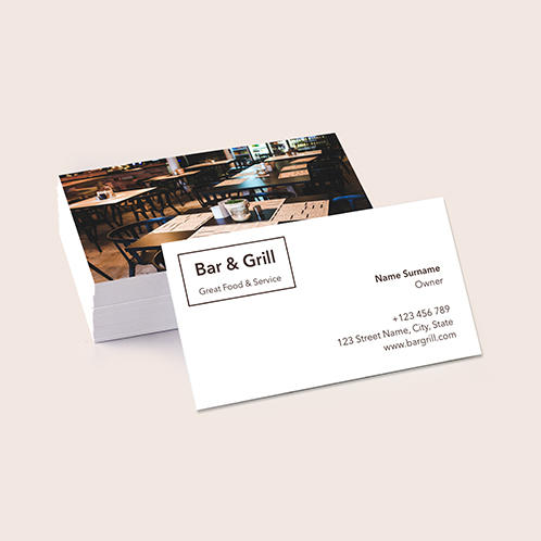 Bar & Grill Business Card