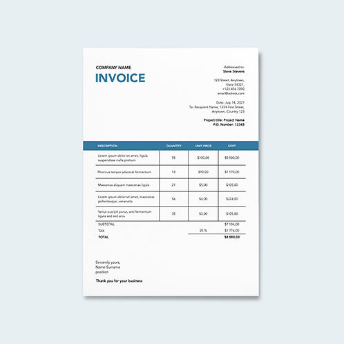 Basic Invoice 07