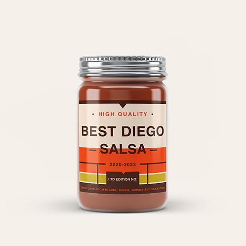 Best Diego Salsa Jar Label