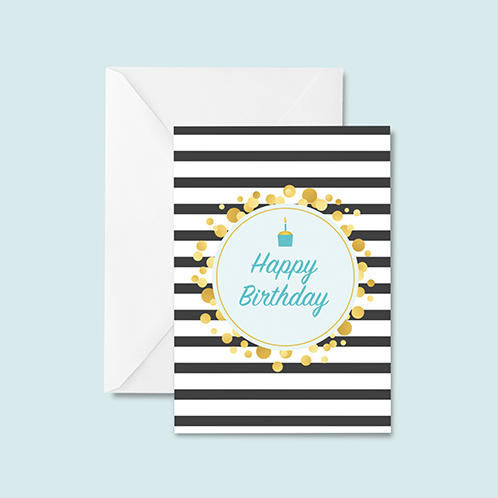 Birthday Stripes Card