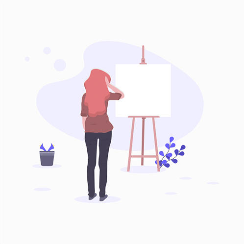 Blank Canvas Illustration