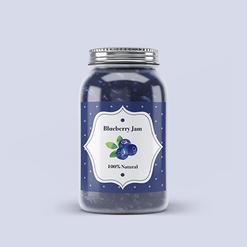 Blueberry Jam Jar Label