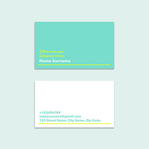 Bright Business Card