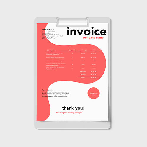 Bubbly Invoice