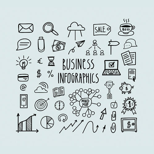 Business Infographics Doodles