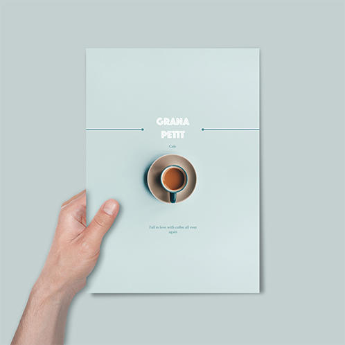 Cafe Single Page With Cover Menu