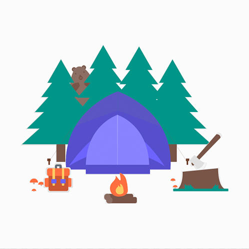 Camping Illustration