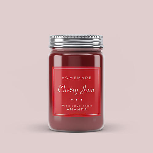 Cherry Jam Jar Label 02