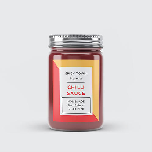 Chili Sauce Jar Label
