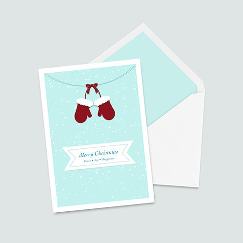 Christmas Gloves Card