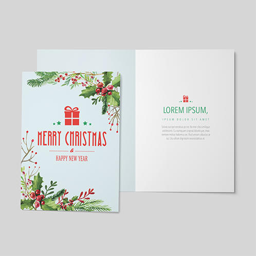 Christmas Holly Card