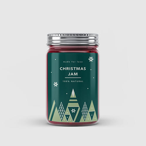 Christmas Jam Jar Label