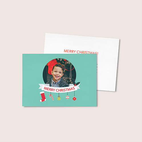 Christmas Photo Ribbon Card