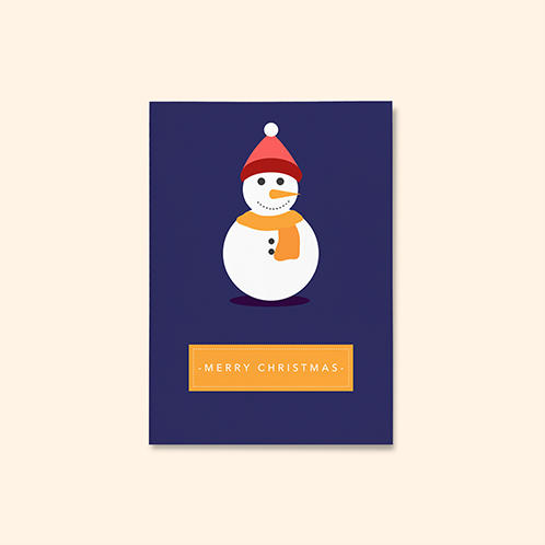 Christmas Snowman Card