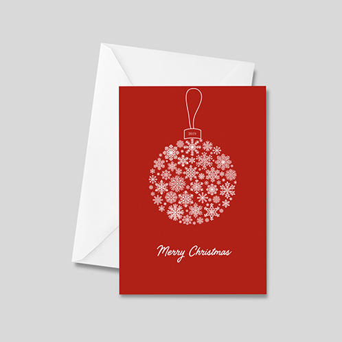 Christmas Tree Ball Card