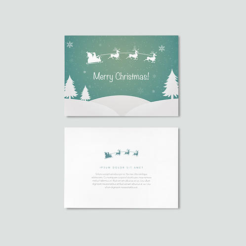 Christmas Winter Landscape Card