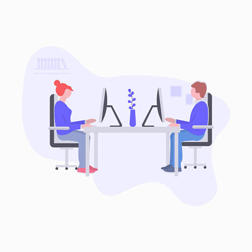 Co-Working Illustration