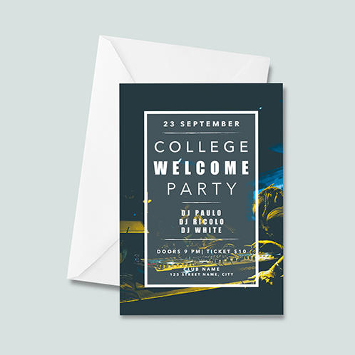 College Welcome Party Invitation 02