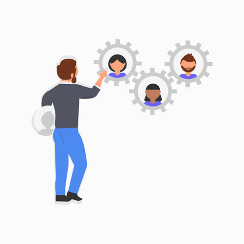 Connecting Teams Illustration