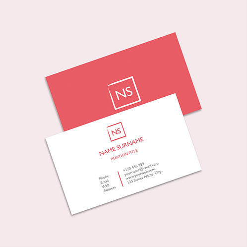 Coral Business Card