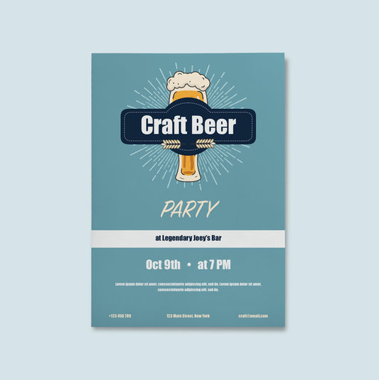 Craft Beer Party Flyer