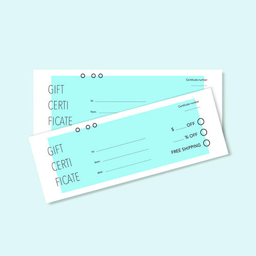 Creative Gift Certificate