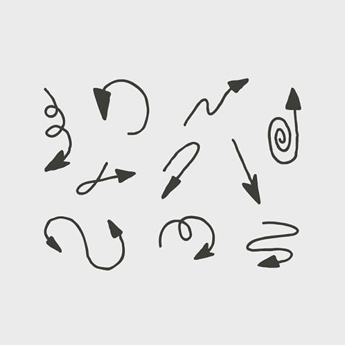 Curved Arrows Doodles