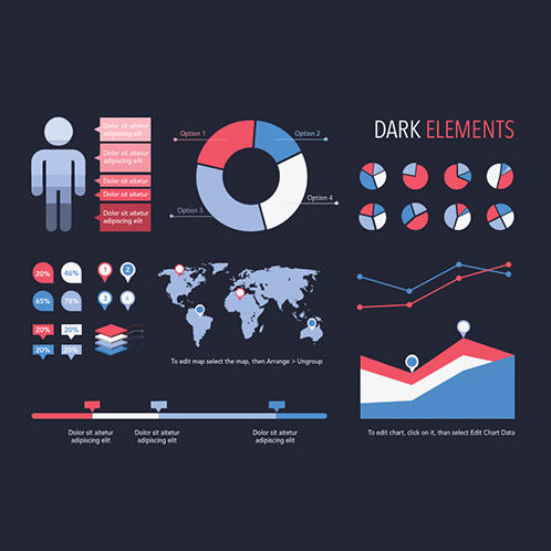 Dark Elements Infographic