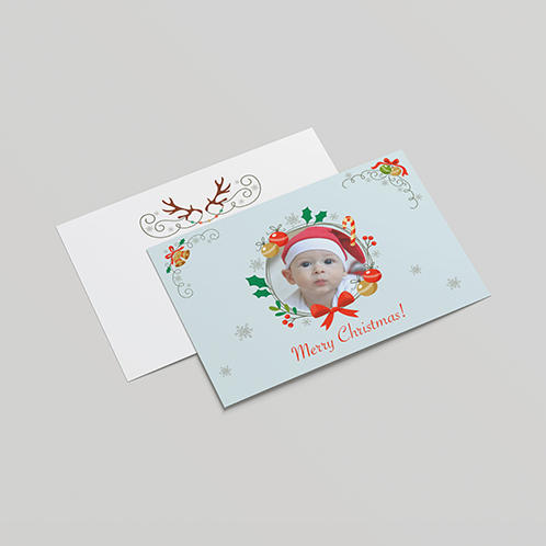 Decorative Christmas Photo Card 02