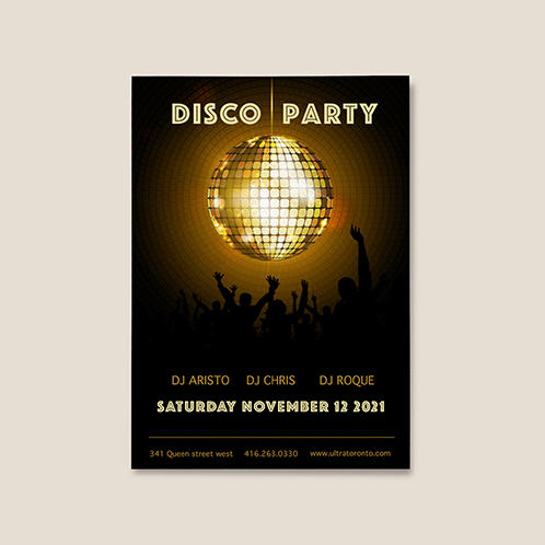 Disco Party Invitation