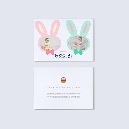 Easter Bunny Photo Card