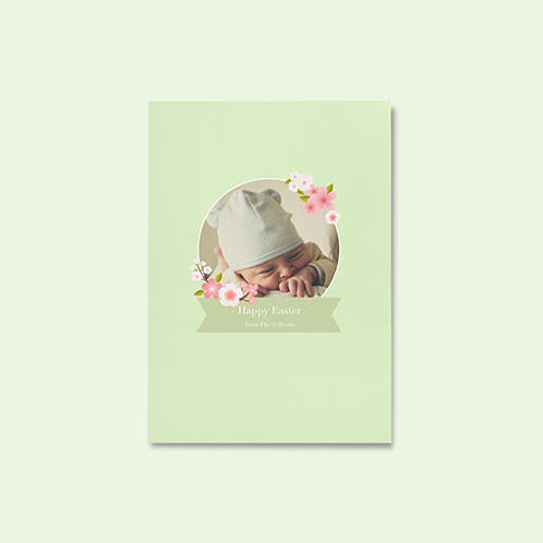 Easter Flower Photo Card