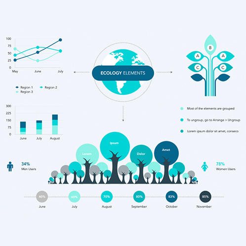 Ecology Elements Infographic