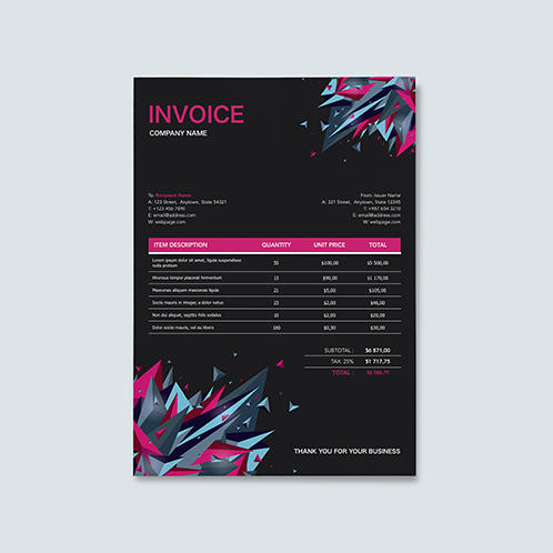 Edgy Invoice 01