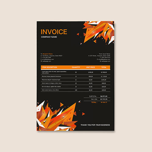 Edgy Invoice 02