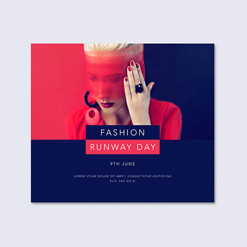 Fashion Runway Day Facebook Post