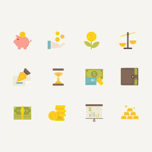 Flat Finance Icons