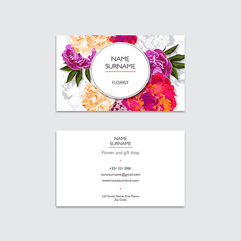 Flower Shop Business Card