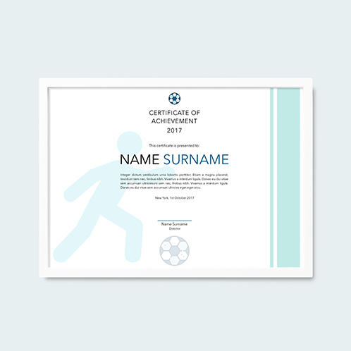 Football Certificate