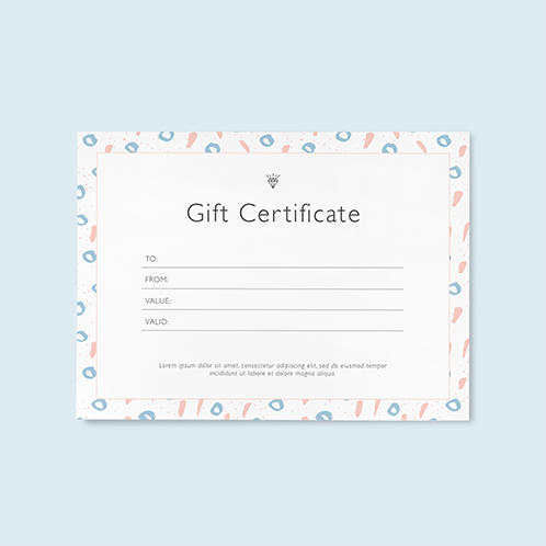 Framed Gift Certificate 01