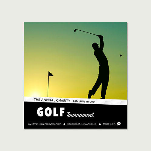 Golf Tournament Social Media Post