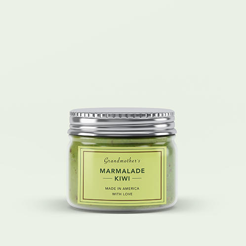 Grandmother's Kiwi Marmalade Jar Label