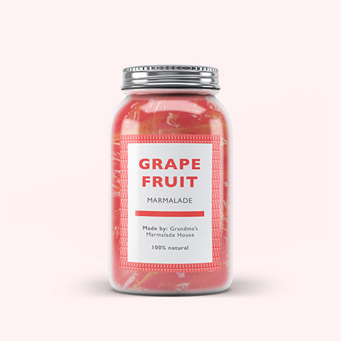 Grapefruit Jar Label