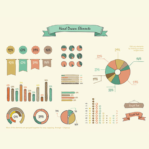 Hand Drawn Elements Infographic