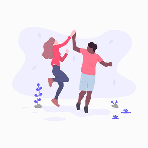 High Five Illustration