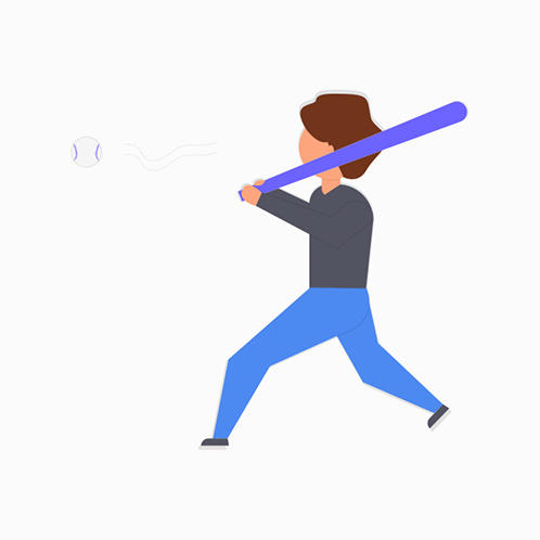 Home Run Illustration