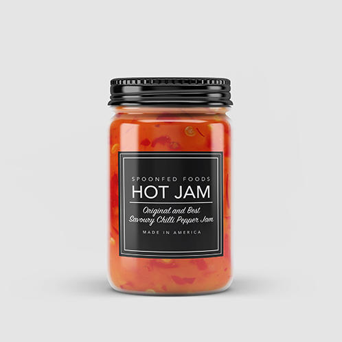 Hot Jam Jar Label